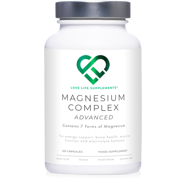 Magnesium Complex Advanced capsules Made in the UK Love Life