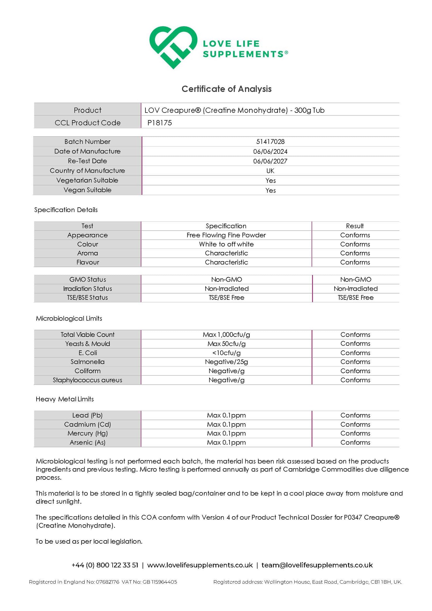 Creatine Monohydrate (Creapure®)