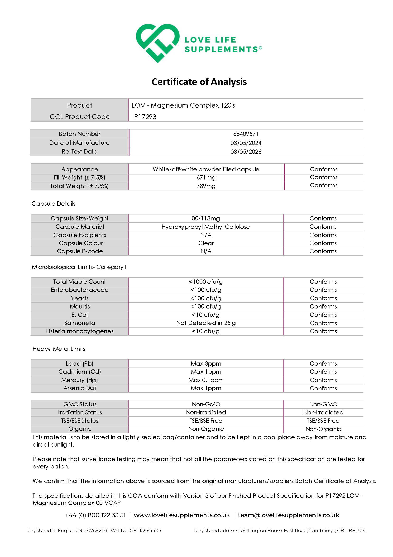 Magnesium Complex Advanced