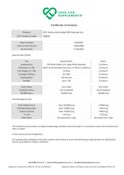 Optimised Essential Amino Acids (EAAs) Bundle